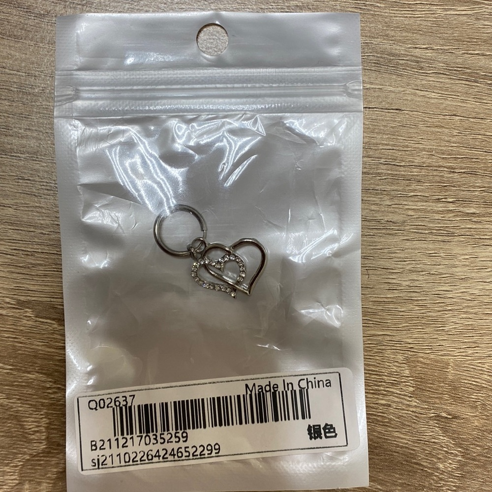 Double Heart Ear Cuff